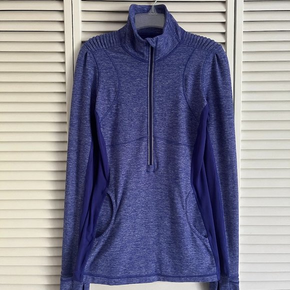 Lululemon Star Runner Pullover Pigment Blue size 6 rare - Picture 1 of 15